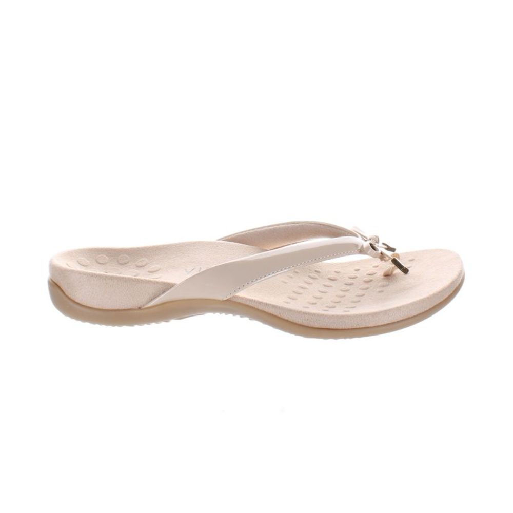 Vionic Womens Bella Tan T-Strap Sandals Size 8.5 Wide (C,D, W)